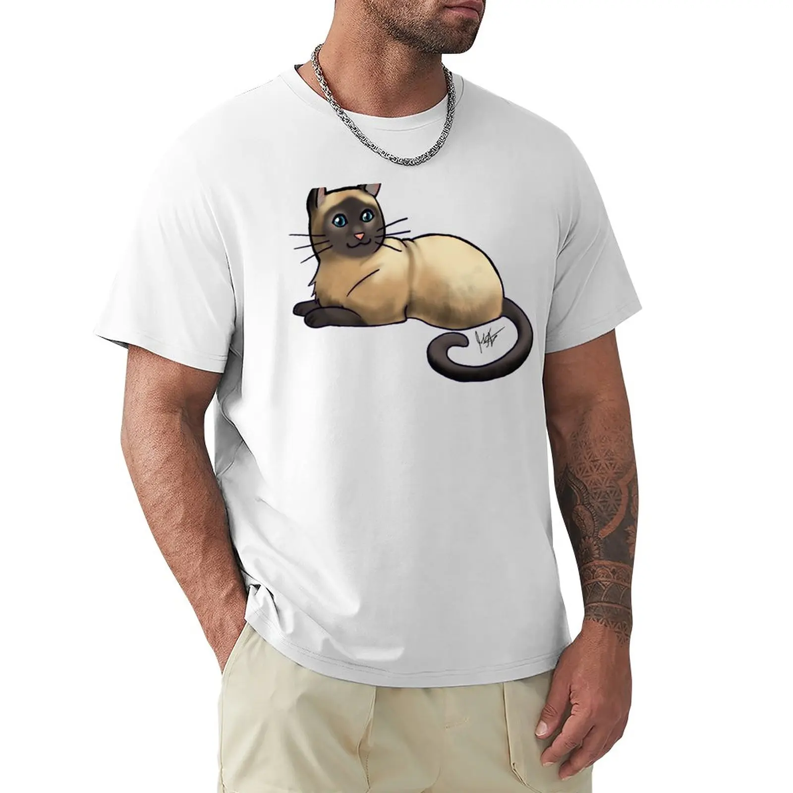 

American Shorthair Seal Point T-Shirt Short sleeve tee blacks blanks mens t shirts