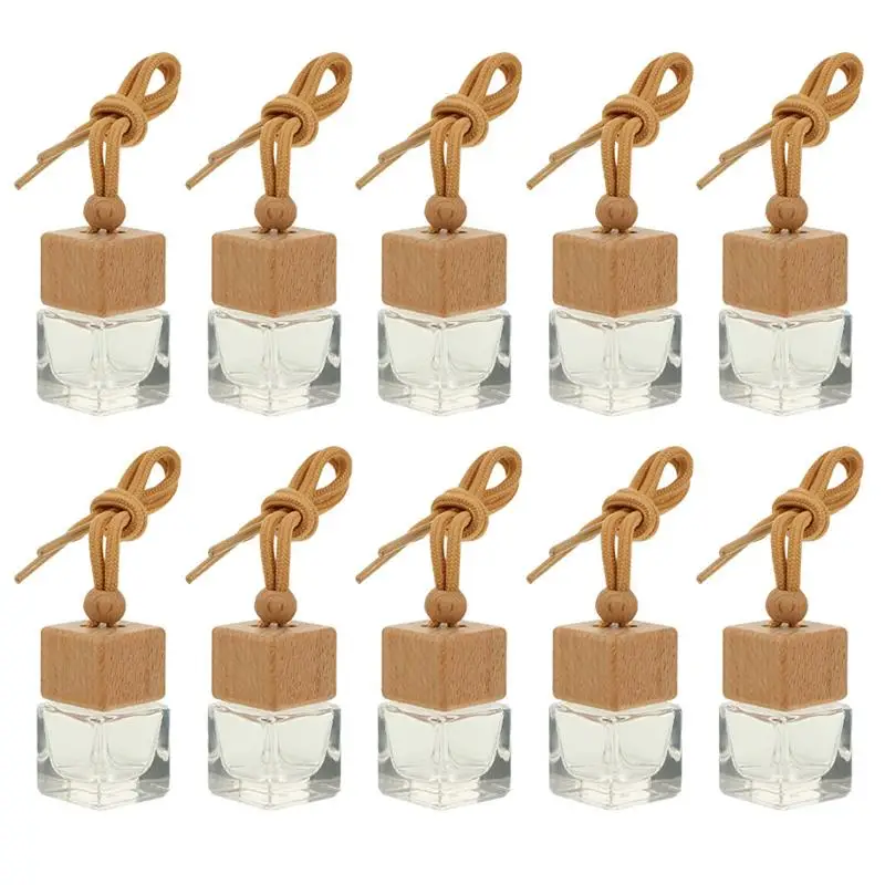 

10pcs 8ml Small Bottles Car Fragrance Essential Oil Diffuser Refillable Essential Oil Bottles Car Hanging Perfume Accessories