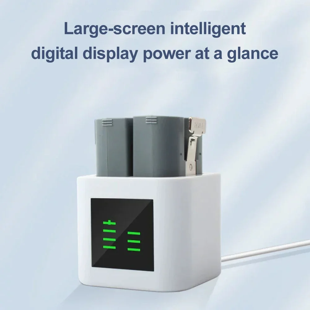 LED Digital Display Dual Port Charger for Ring Doorbell V4 Smart Battery Management with Overcharge Protection