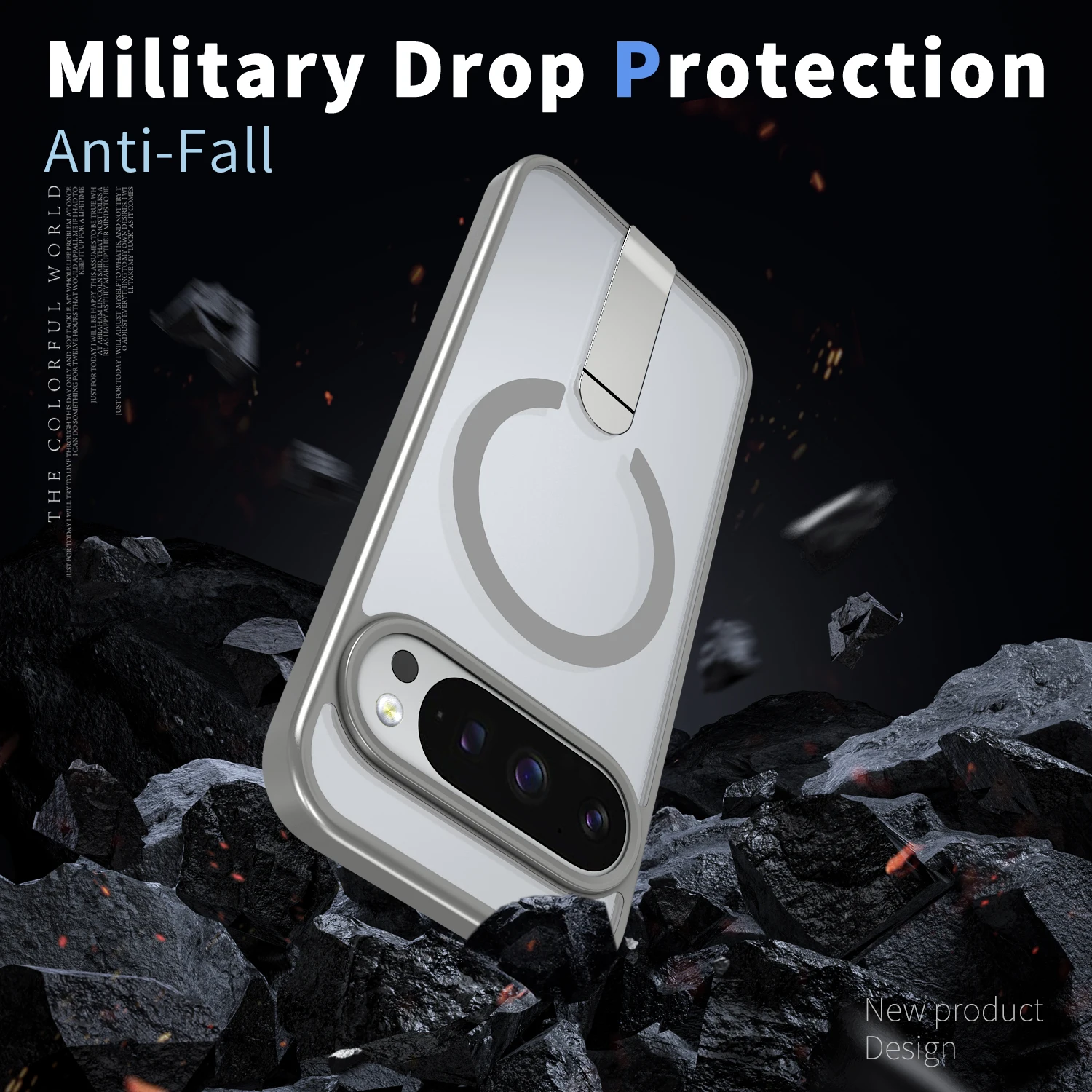 Matte Translucent Magnetic Wireless Charging Shockproof Case