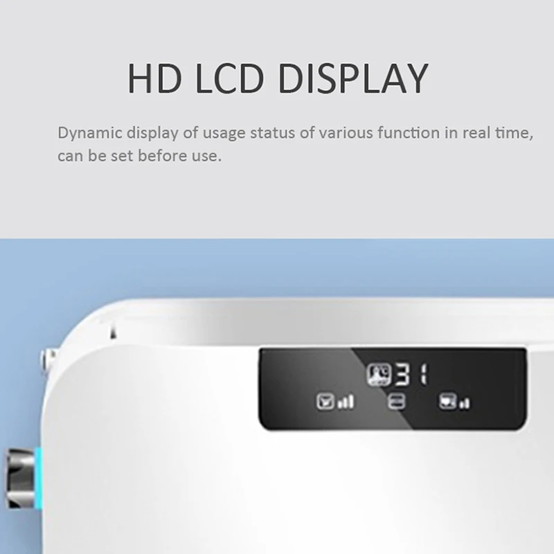 EcoFresh D U-shape Smart toilet seat Electric Bidet cover smart night light intelligent bidet sprayer heat clean dry Massage