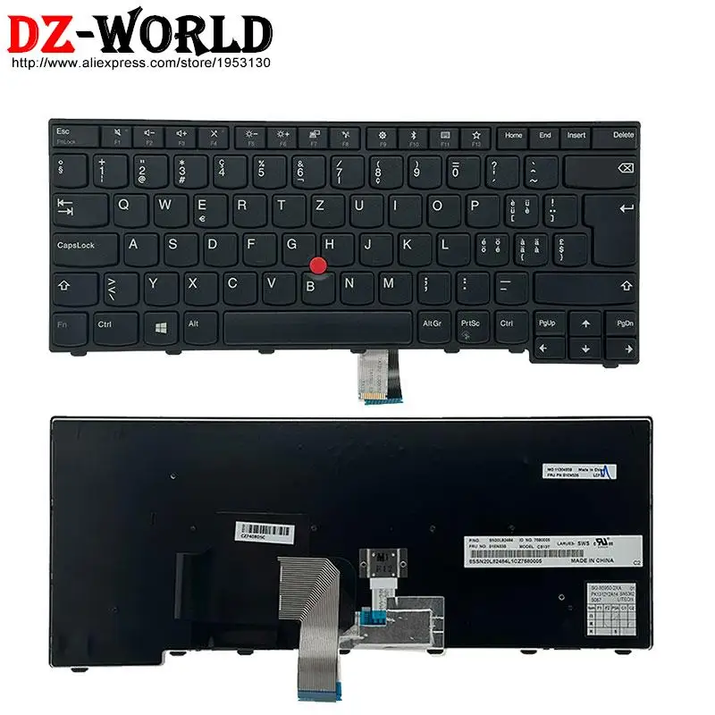 Teclado Suíço ch para Lenovo Thinkpad T460 T450 T440 s L440 L450 L460 L470 E431 E440 Laptop 04y2753 04y0851 01en535 01ax337 - Imagem 4