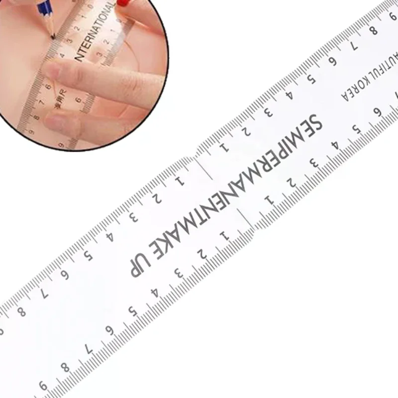 1/5Pcs Reusable Eyebrow Guide Ruler - Universal Semi-Permanent Makeup Stencil Template Measure Tool For Brow Grooming Styling