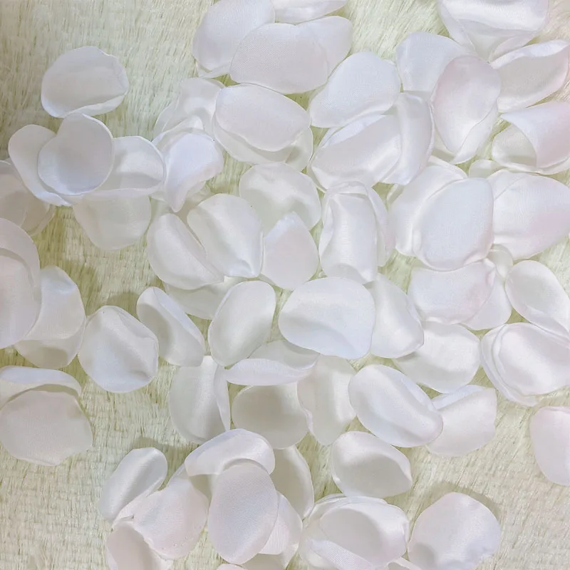 Mixed Color Silk Satin Rose Petals for Wedding Marriage Table Decoration Vanlentine's Day Romantic Accessories 200pcs/bag artificial rose petals