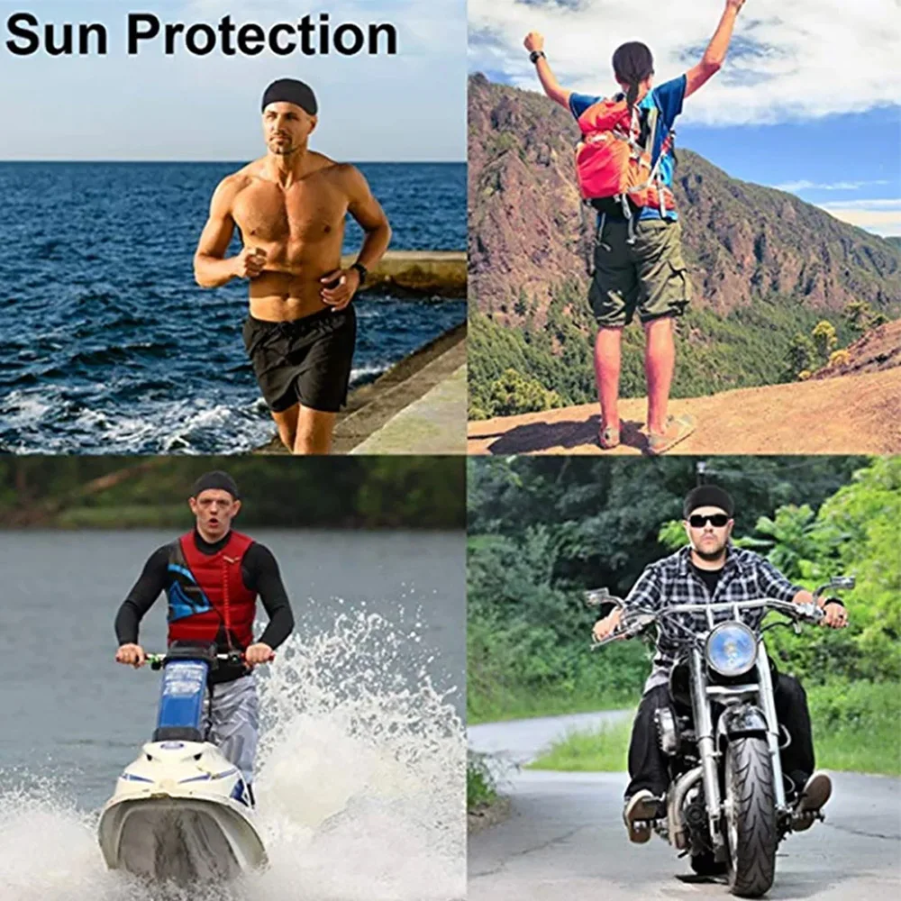 1Pcs Summer Cycling Cap Quick Dry Breathable Pirate Hat Riding Hood Headband Head Scarf
