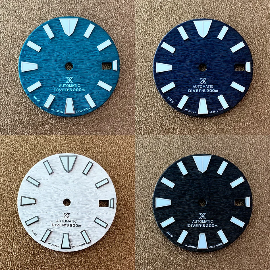 Popular Style 28.5mm Green Light Single Calendar SKXX SUB Dial With S Logo  Suitable For Nh35 Nh36 4R Movement Dial Customizatio - AliExpress