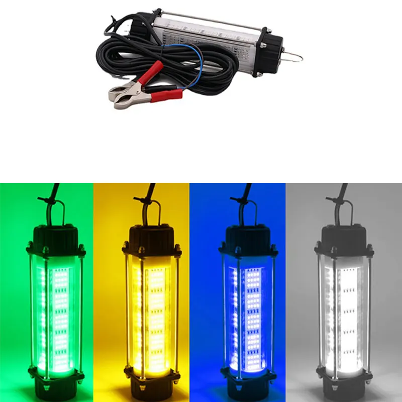 120WHighPowerLEDUnderwaterFishingLights12V5MCableCollection