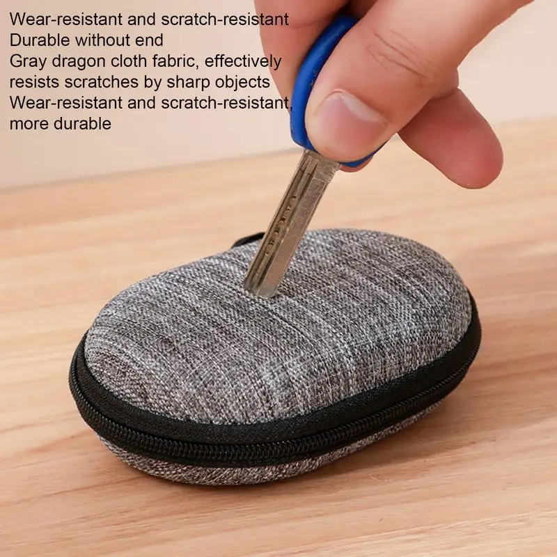 Mini EVA Storage Bag Pouch Small Electronic Organizer Zipper Carrying Bag Earphone Case For Earphone/Charging Cable Accessories