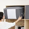 Foldable Storage Bag Clothes Organizer Waterproof Oxford Clear Window Clothing Wardrobe Organizer Home Non Woven Storage Box 4