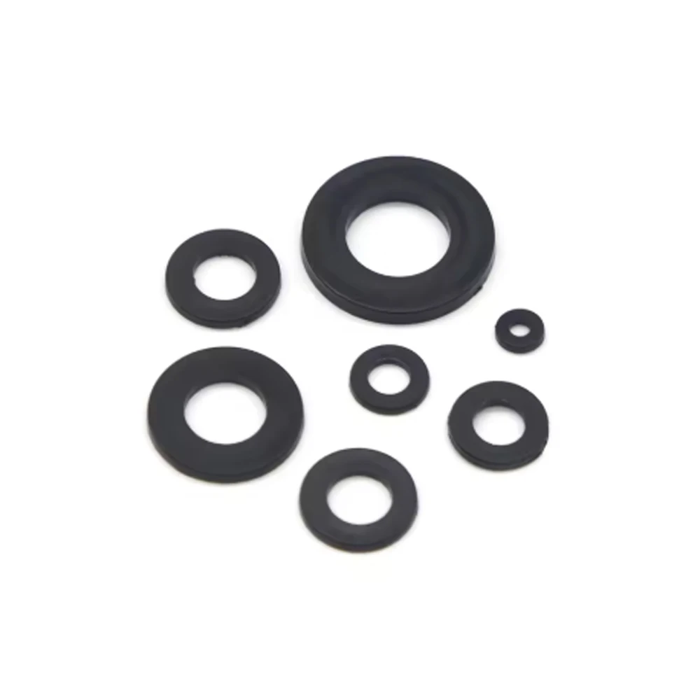 500PCS 8 Sizes M2-M10 Black Nylon Flat Washers Assortment kit M2 M2.5 M3 M4 M5 M6 M8 M10 Plane Spacer Insulation Gasket Ring nylon washers