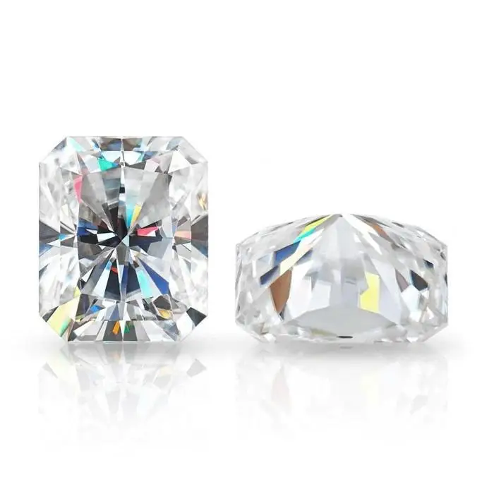 

White Radiant Cut Moissanite With Certificate D VVS Pass Diamond Tester Moissanite Diamonds For Ring Jelwery