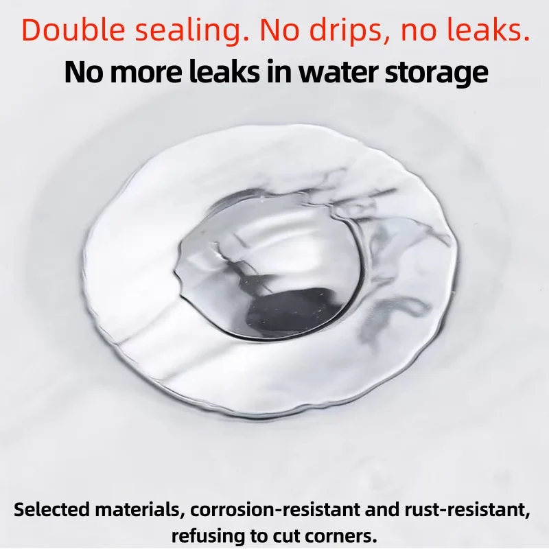 Sink Plugs Washbasin Leak Plugs Drainer Fittings Basin Bouncing Core Fittings Push-On Anti-Odor