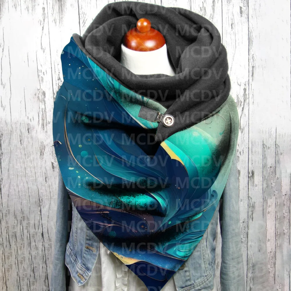 Colorful Quicksand 3D Printed Casual Scarf And Shawl for Women Warm and Comfortable Scarf 01