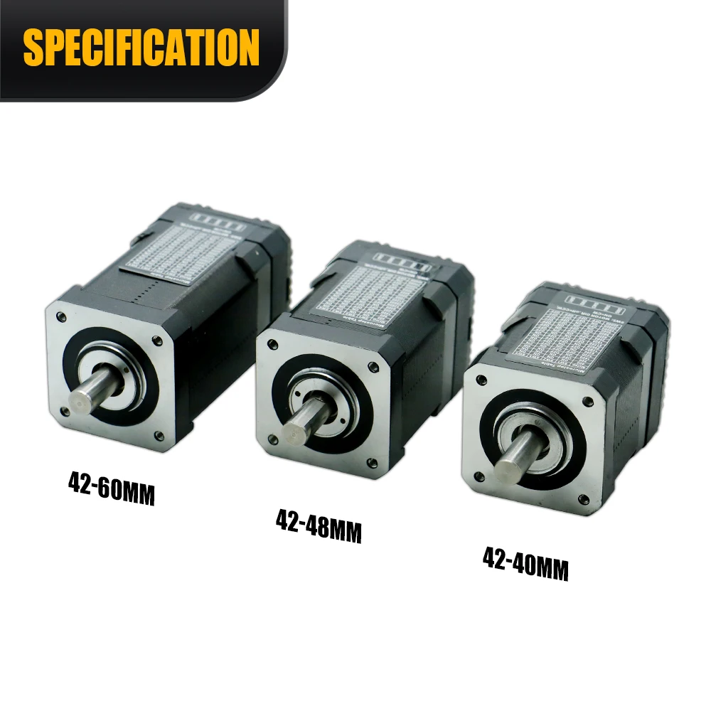Nema 17 폐쇄 루프 통합 모터 0.45Nm 0.6Nm 0.8Nm 직경 8mm 42 플랜지 하이브리드 통합 서보 모터(CNC용 드라이브 포함)
