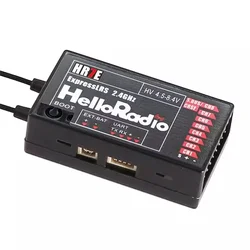 Advanced 2.4G 7CH ELRS PWM Receiver for Remote Control Aircraft and Drones (Black)