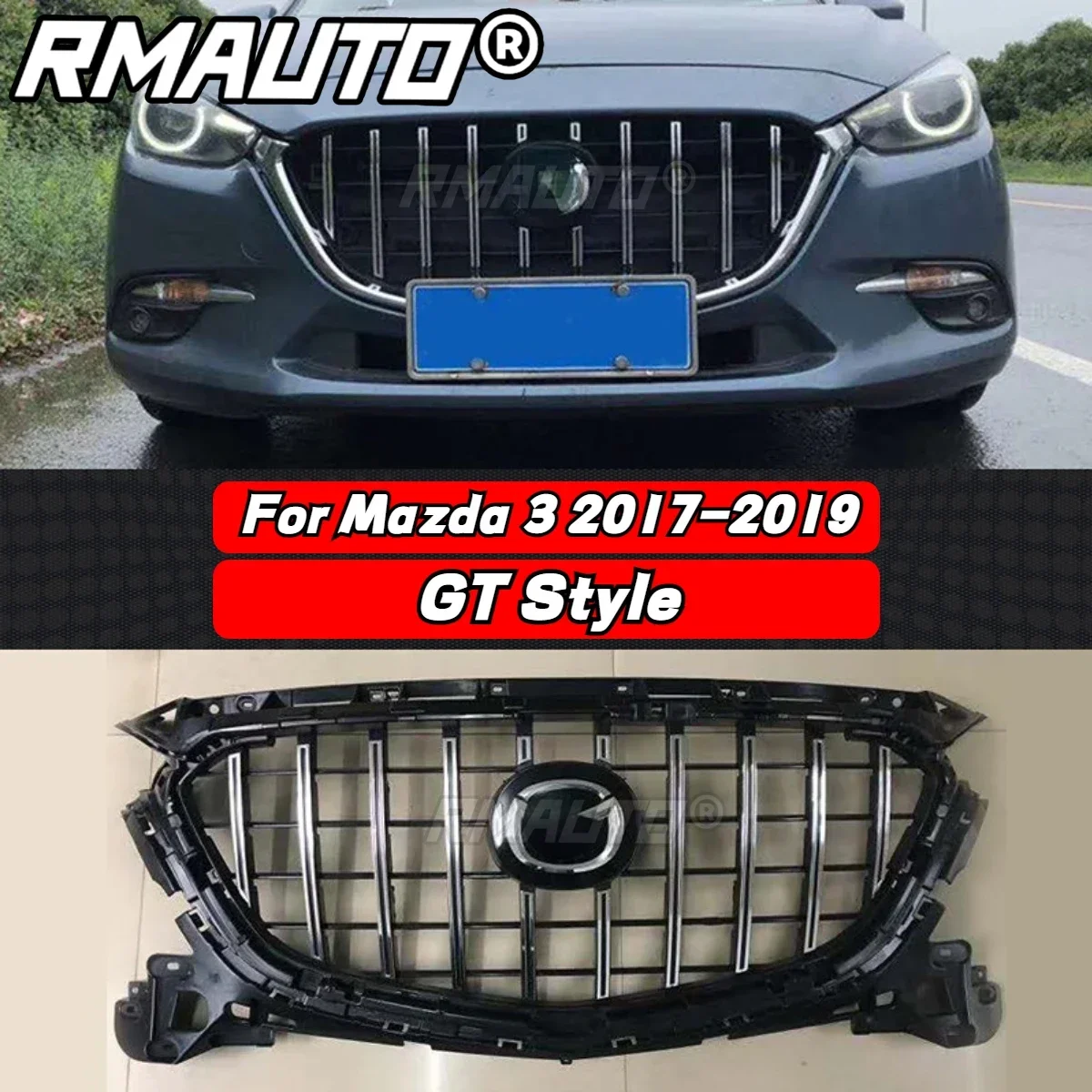

Решетка для переднего бампера для Mazda 3 Axela 2017-2019 GT