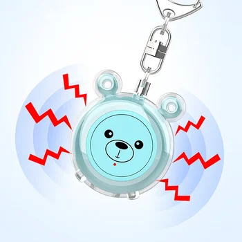 Type-C Rechargeable Self Defense Alarm Mini Female Wolf-proof Safety Siren Alarm Portable Keychain for the Elderly and Children 1