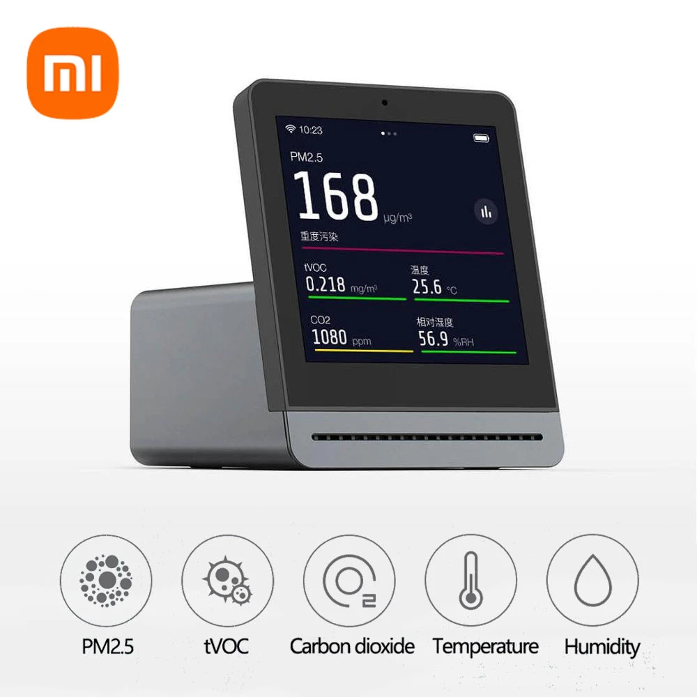 Xiaomi Qingping ClearGrass Air Monitor Retina Touch IPS Screen Touch ...