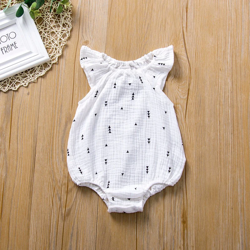 Baby Girls Clothes Toddler Infant Sleeveless Cute Printing Jumpsuits Summer Outfits Newborn Muslin Cotton Linen Baby Boy Rompers Bamboo fiber children's clothes Baby Rompers