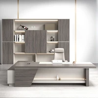 High Quality Design Boss Office Desk Storage Reading Light Luxury Chinese Computer Desks Reading Escritorio Oficina Furniture