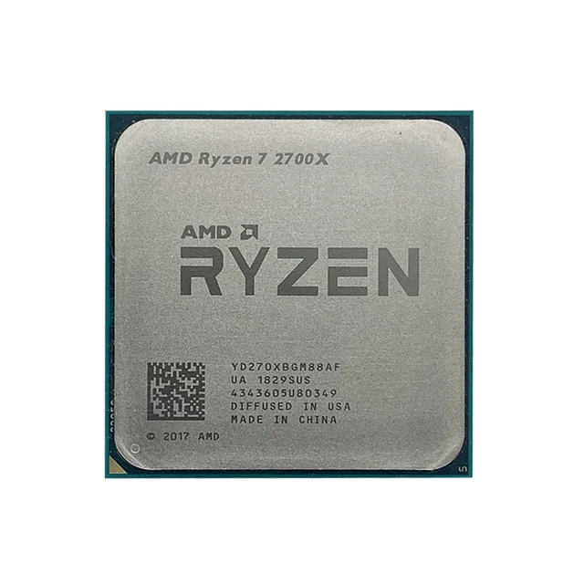 AMD Ryzen 7 2700X R7 2700X 3.7 GHz Eight-Core Sinteen-Thread 16M 105W CPU  Processor YD270XBGM88AF Socket AM4 No Fan