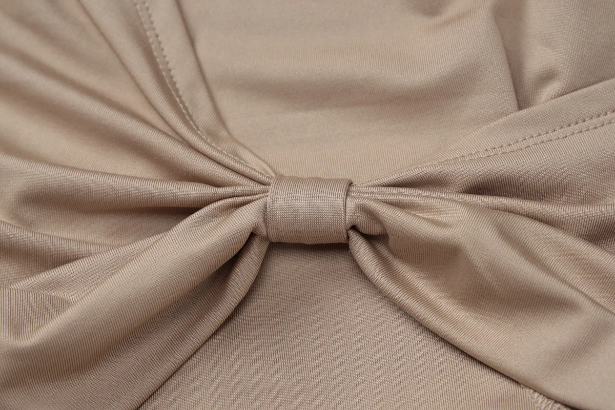 Autumn Pleated Twist Long Dress Women's Fashion High Waist Slim Solid Skinny Party Dress Gown Female Bodycon Maxi Dress