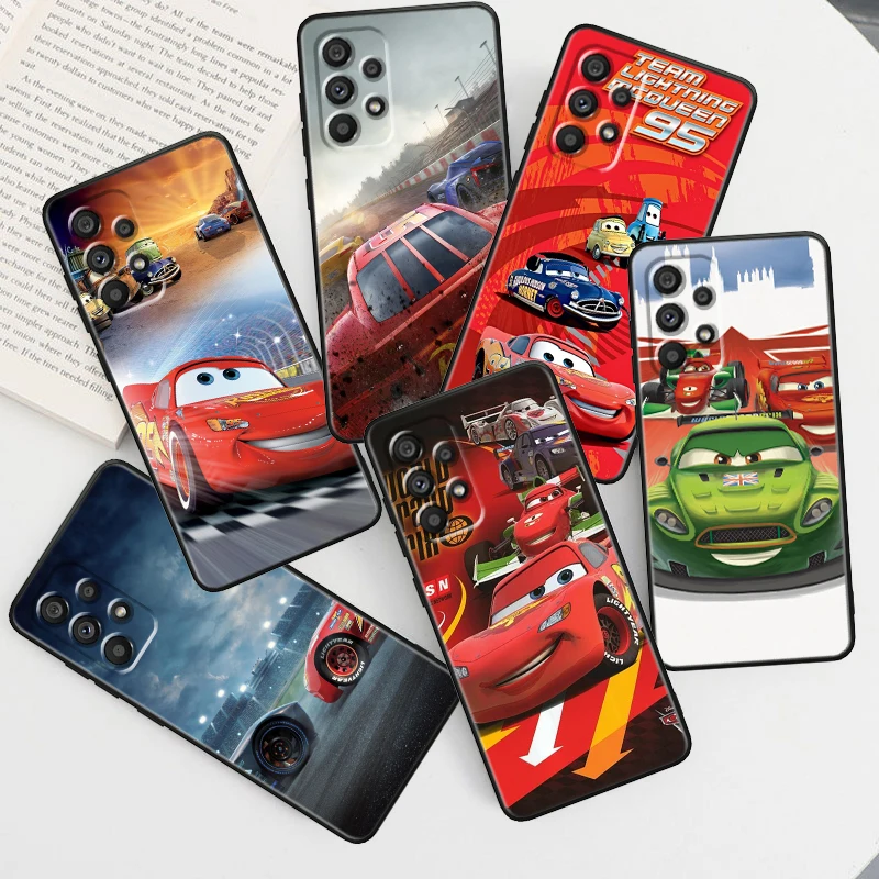Lightning Mcqueen Cars Per Samsung A53 A52 A33 A32 A51 A71 A21S A13 A73 A50 A22 A23 A03 S A72 A54 A12 5G Custodia Per Telefono Nera