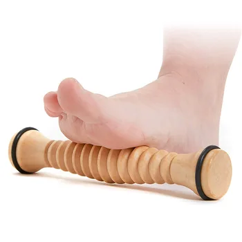 Wooden Exercise Roller Sport Injury Gym Body Leg Foot Trigger Point Muscle Roller Sticks Massager For Feet Massage Health Care