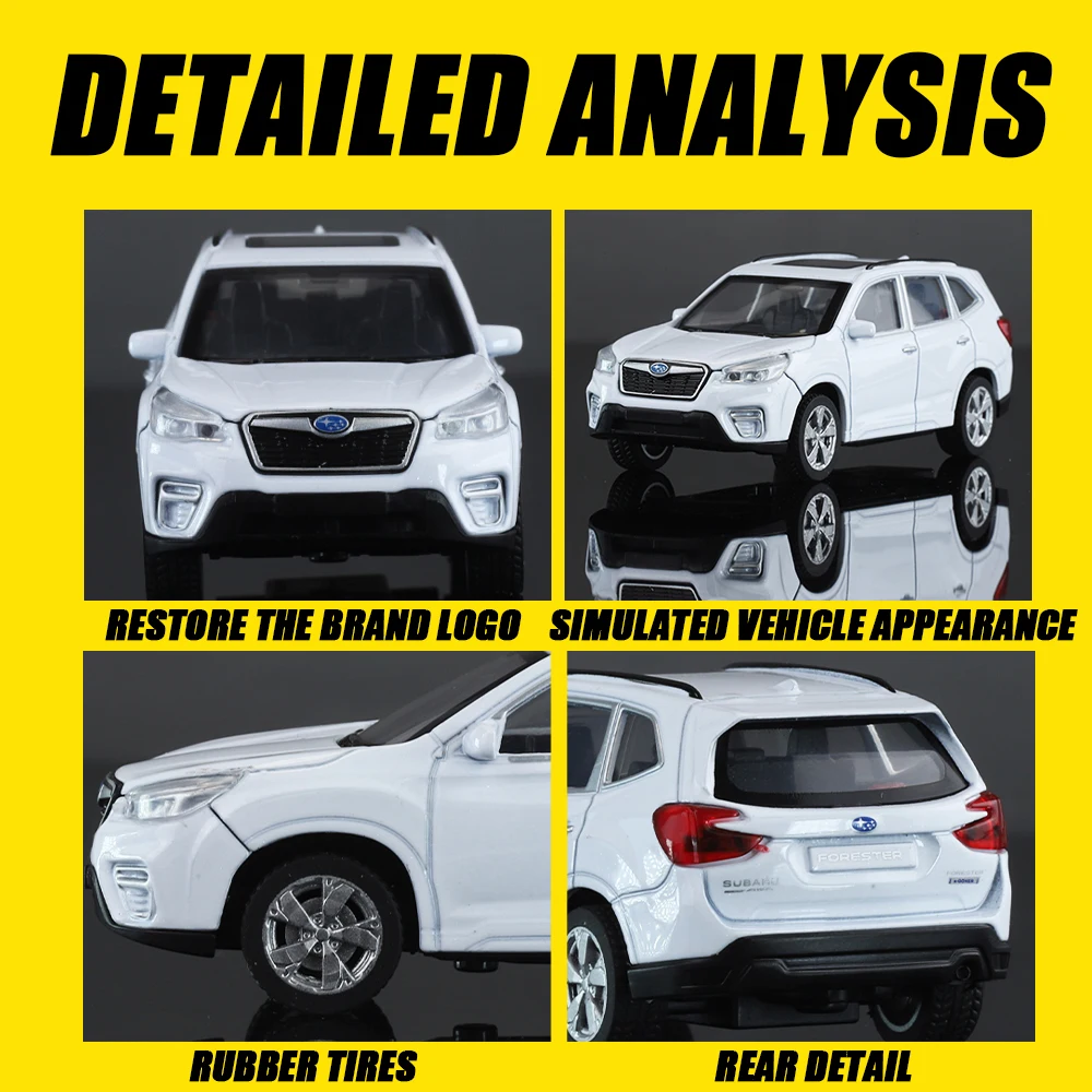 2025 1/43 Scale Subaru Forester WRX STI Sports Cars Alloy Diecast