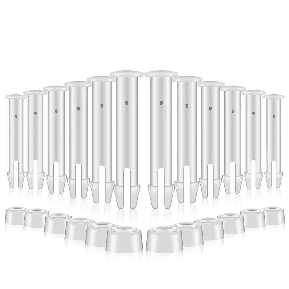 12/24-teilige Ersatz-Kunststoff-Pool verbindungs stifte mit Gummi dichtung für Intex-Rundschloss-Set verbinden das Schwimmbad teil zum Einsetzen des Nagels – Detail 4