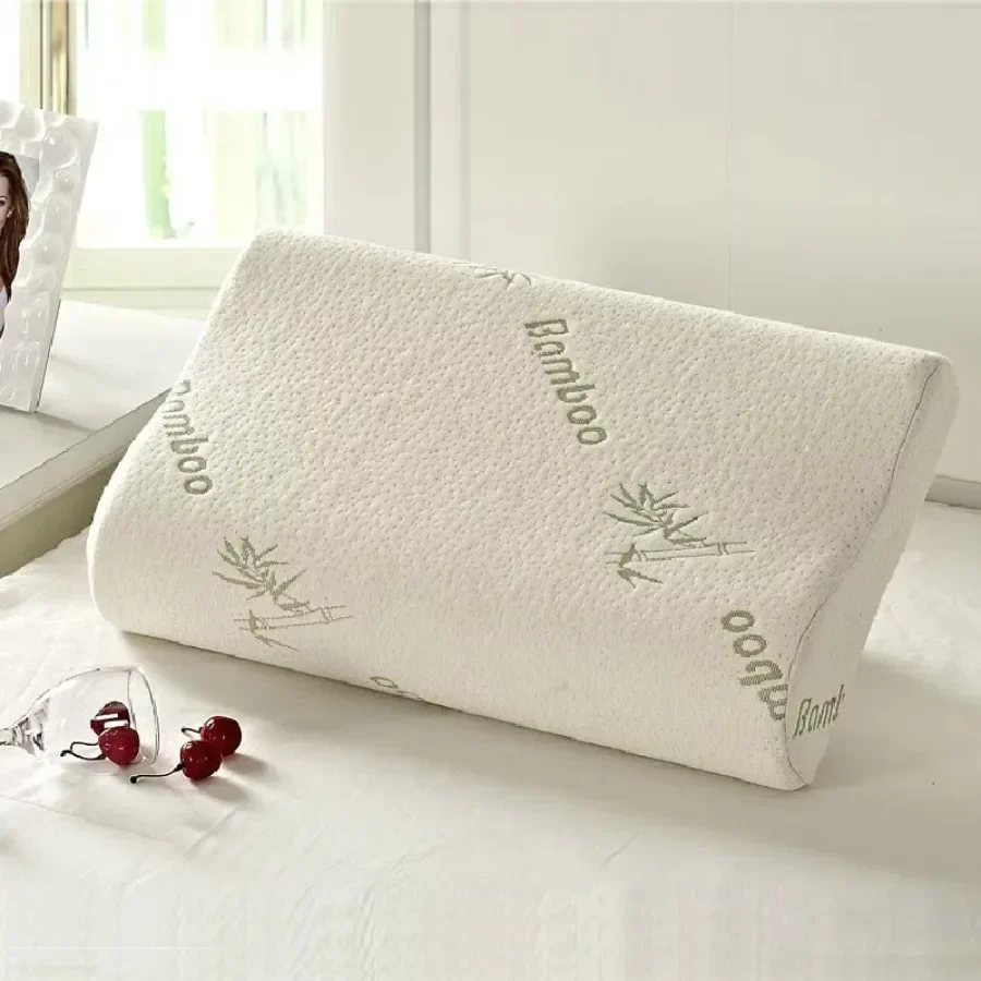 Long Pillow Memory Foam Bedding Pillow Neck Protection Slow Rebound Shaped Maternity Pillow for Sleeping Orthopedic Pillows 3