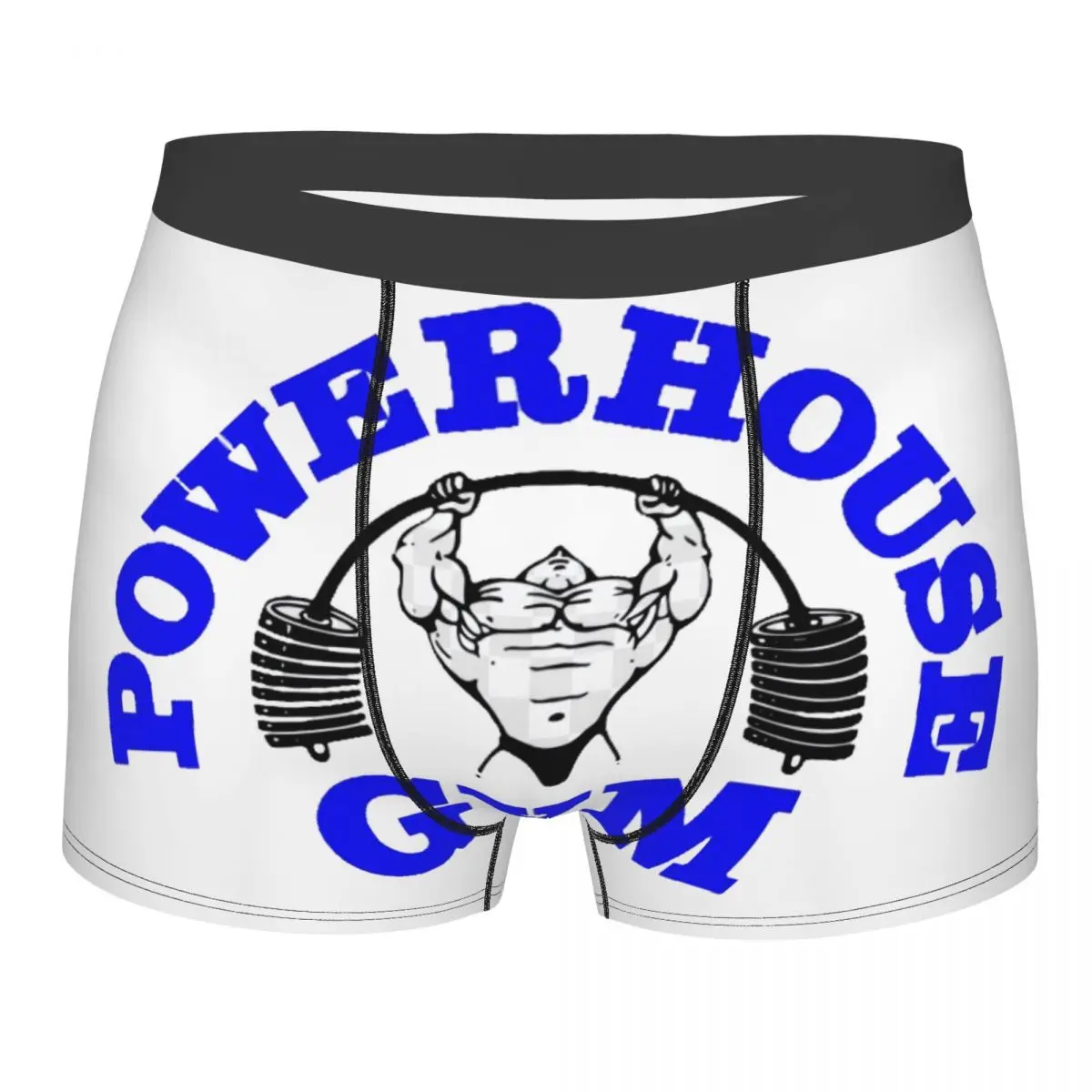 

Male Cool Powerhouse Gym Logo Underwear Boxer Briefs Men Soft Shorts Underpants