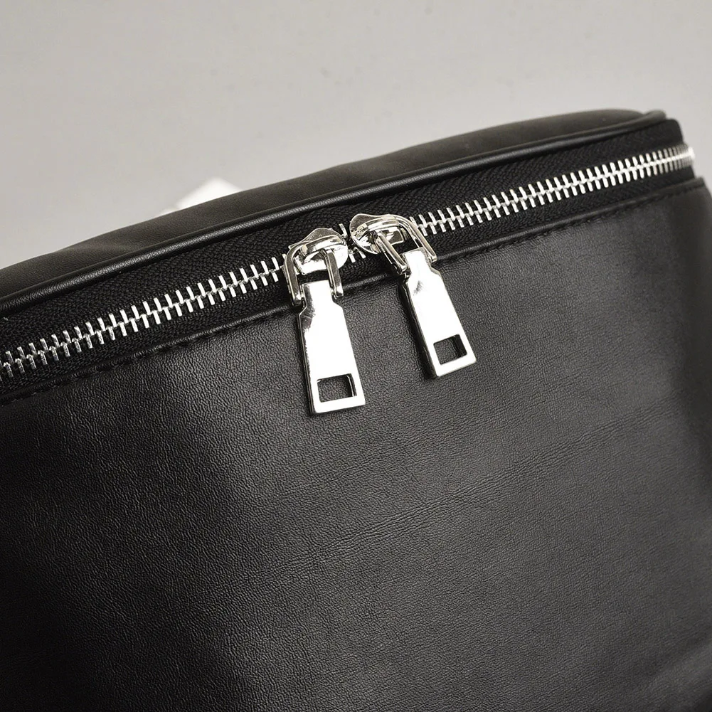 PU Crossbody Bag Casual Zipper Fashion Unisex Phone Pouch Solid Color Fanny Pack Simple Portable for Shopping Travel Daily Sport