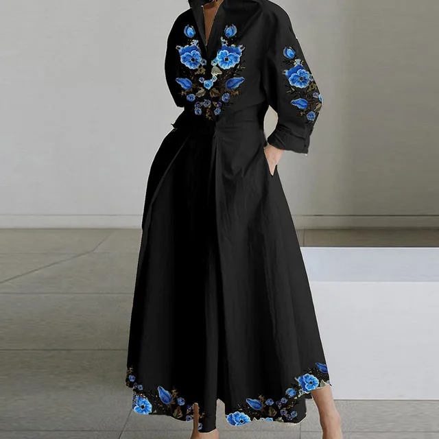 Temitope Long Sleeve Pockets  Dress - Image 3