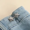 1 Pair Lovely Star Shape Trousers Waist Buckles Adjustable Metal Waist Tightener Snap Button Adjuster Pants Pin Clips 2