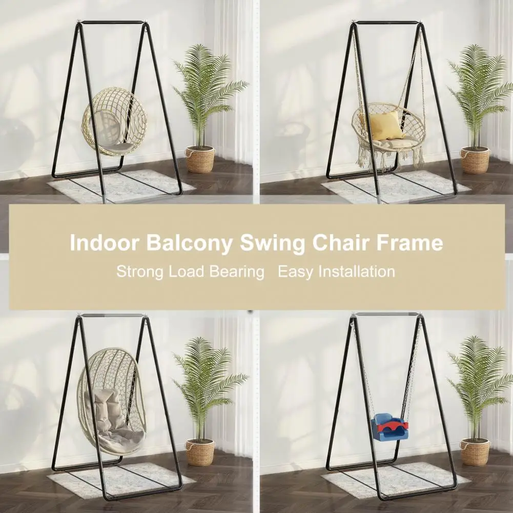 A-shaped Strong Load Bearing Anti-deformed Hammock Chair Stand Swing Seat Metal Support Rack (without Hammock Chair) 2