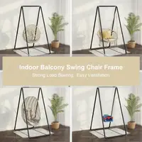 A-shaped Strong Load Bearing Anti-deformed Hammock Chair Stand Swing Seat Metal Support Rack (without Hammock Chair) 2