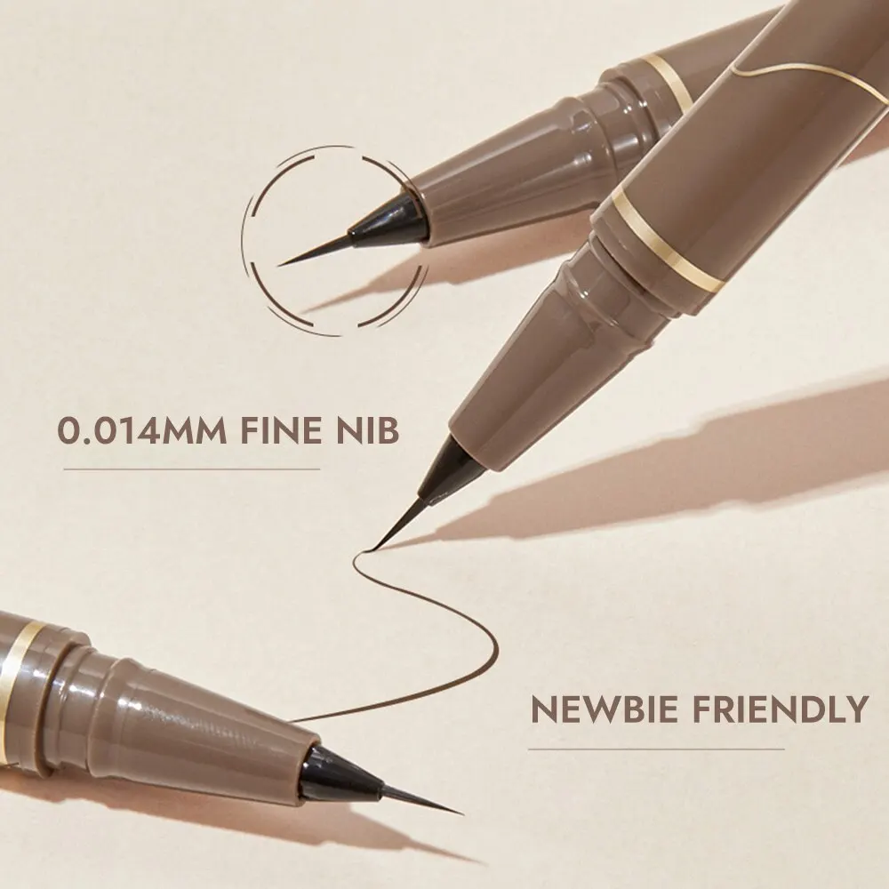 Liquid Eyeliner GECOMO Liquid Eyeliner 0.01mm Slim Waterproof Quick Dry Long Lasting Color No Smudging Eyeliner Pencil