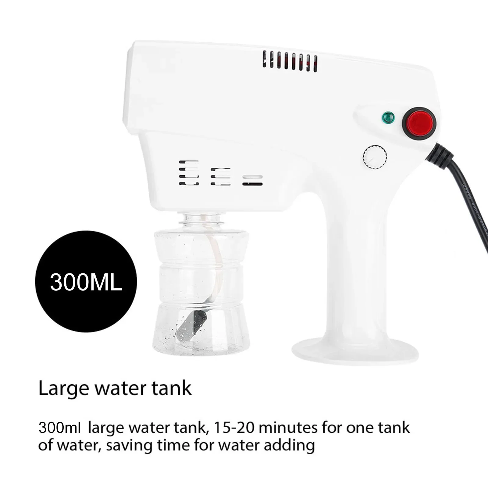 1pcs Portable Nano Steam Gun Hair Care Hydration Sprayer Hot Dyeing Care Blue Micro Mist Machine Spray Gun Hair Steamer Trigger