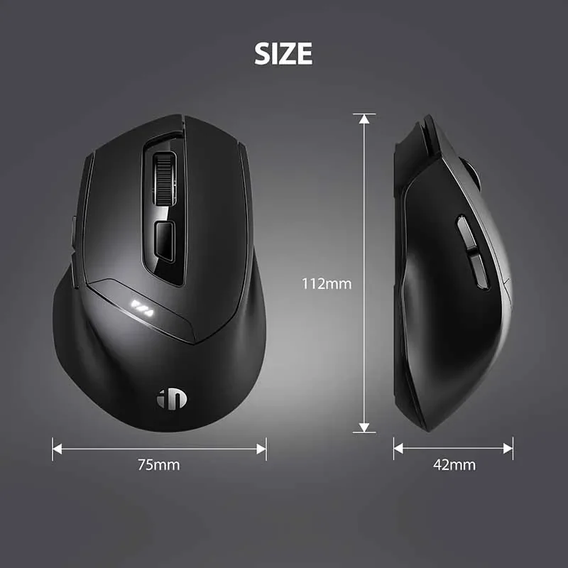 Wireless Mouse INPHIC DR01 Bluetooth Rechargeable Office Lightweight Portable Three-mode Laptop IPad Universal Ergonomic