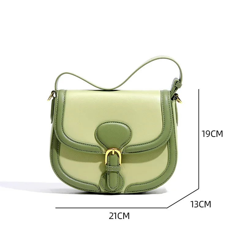 2024 New Women Luxury Brand Saddle Tote Purses And Handbags Green Bags