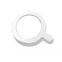 Universal Magnetic Plate Ring for Wireless Charger and Car Phone Holder (1pc White)