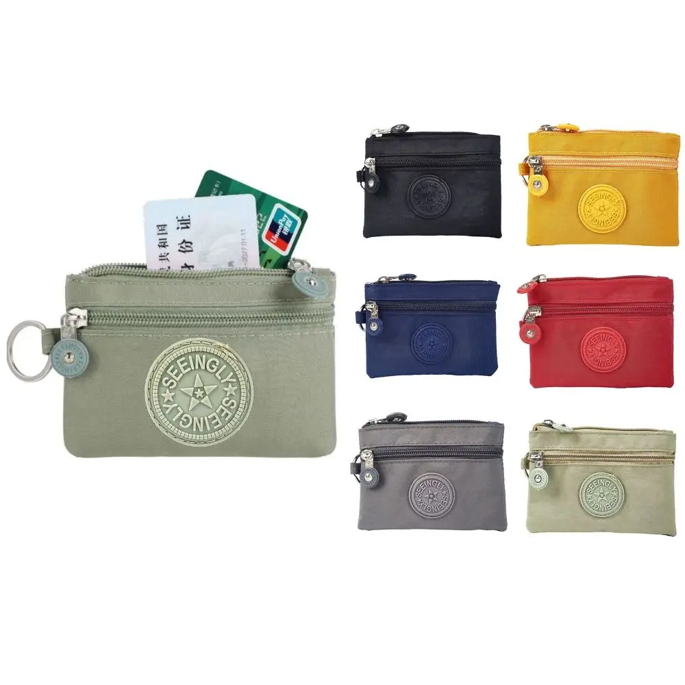 

Canvas Money Coin Purse 2023 New with Key Ring Waterproof Credit Card Holoder Wear-resistant Wallet Money Bag Male Female