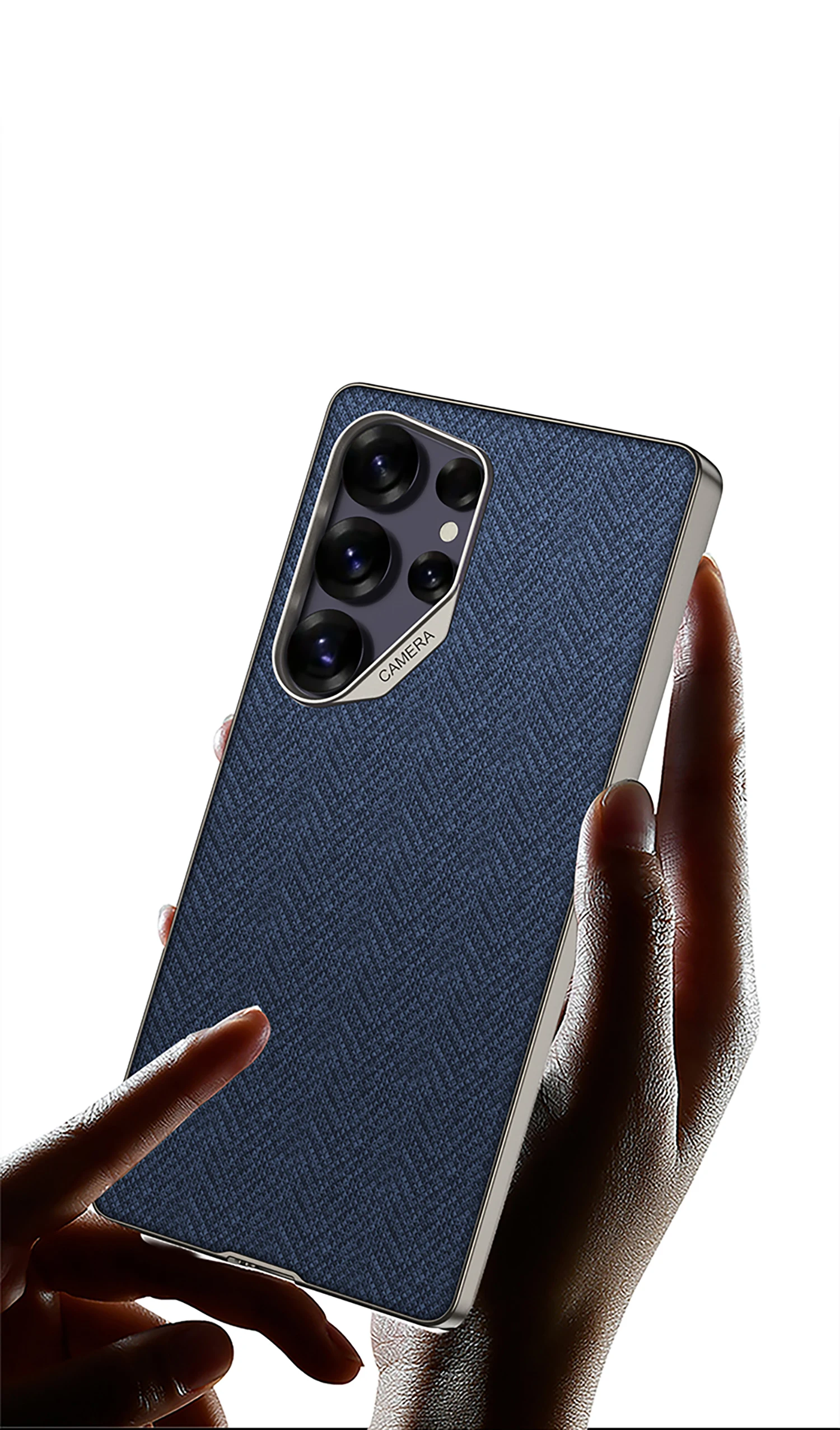 Original Case For Samsung Galaxy S25 Ultra Luxury Nylon Pattern Shockproof Matte
