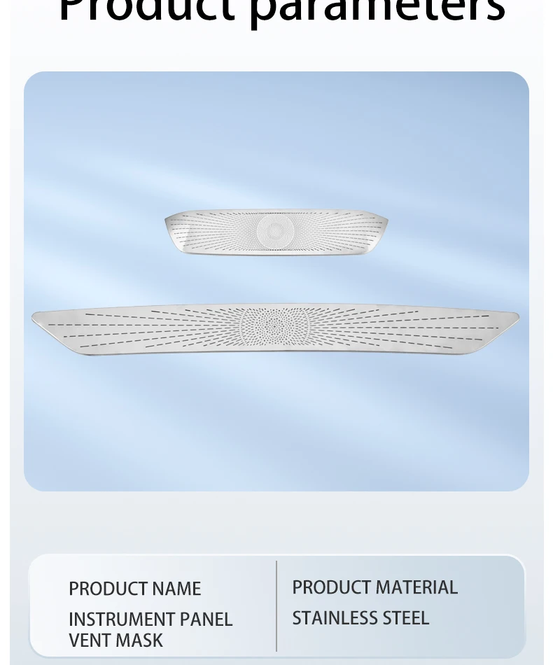ZEEKR 7X Klimaanlage Steckdose Maske Instrument Typhoon Outlet Metall Schutzhülle Auto Innen Modifikation Zubehör – Detail 9