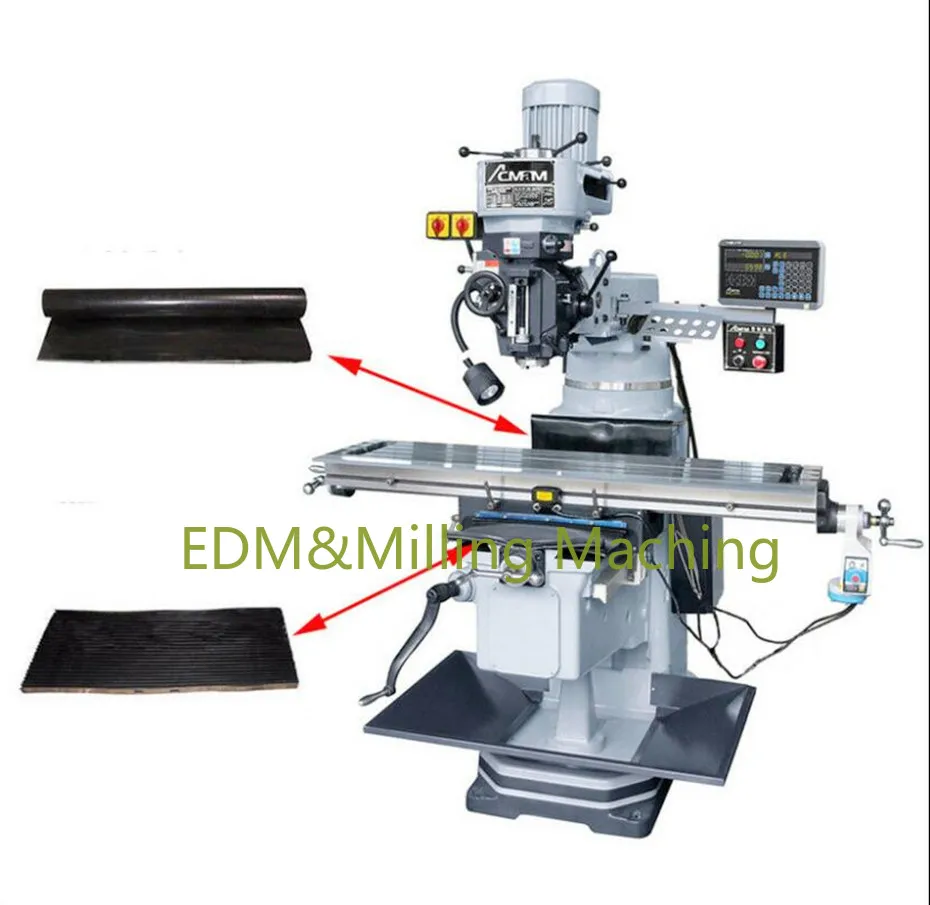 

1Set (2pcs) CNC Milling Machine Part Accordion Type & Retractable Way Cover (Front & Back) For Bridgeport Mill Tool