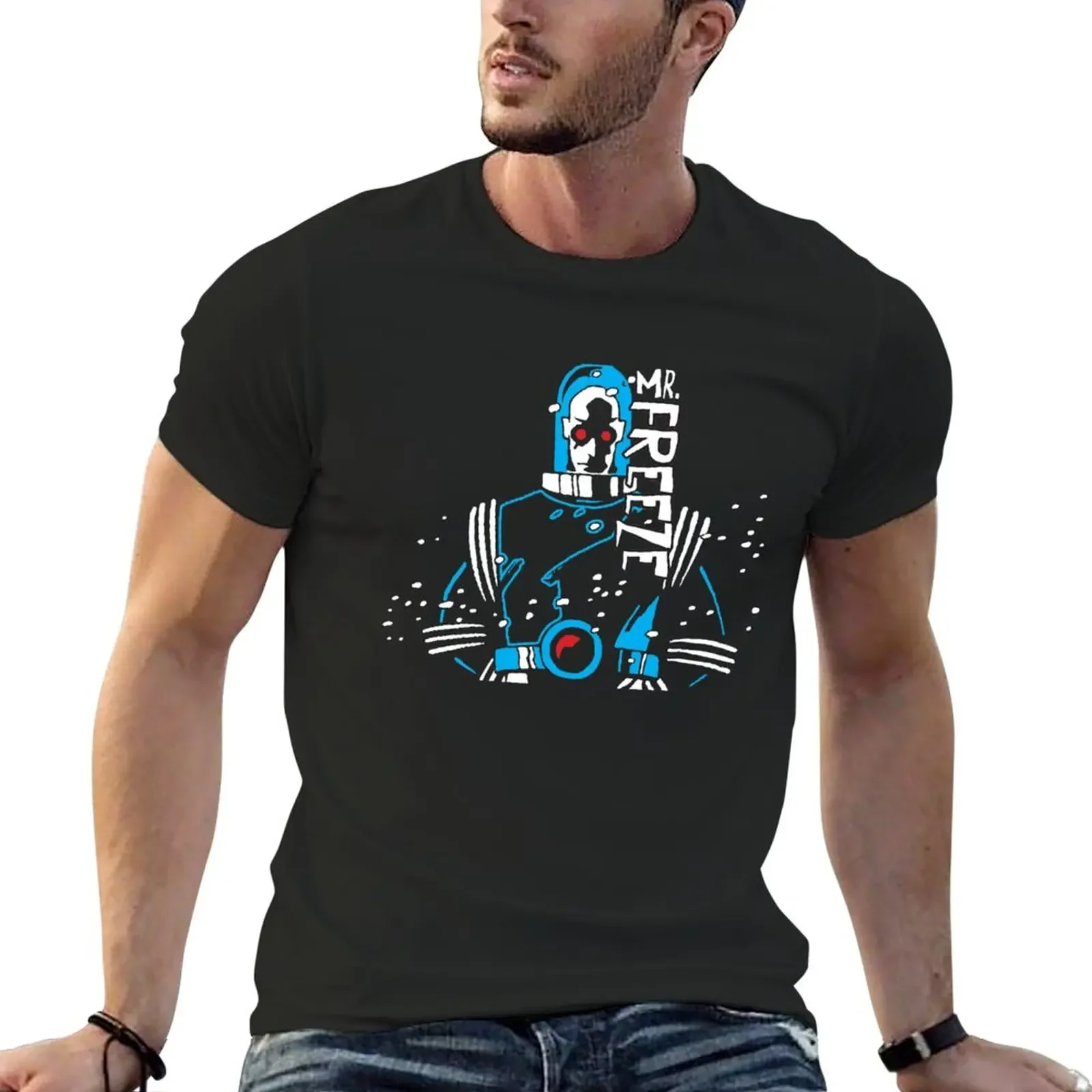 T-Shirt Mr. Freeze Vestiti Estivi Per Una Camicia Da Allenamento Da Uomo Anime Da Ragazzo