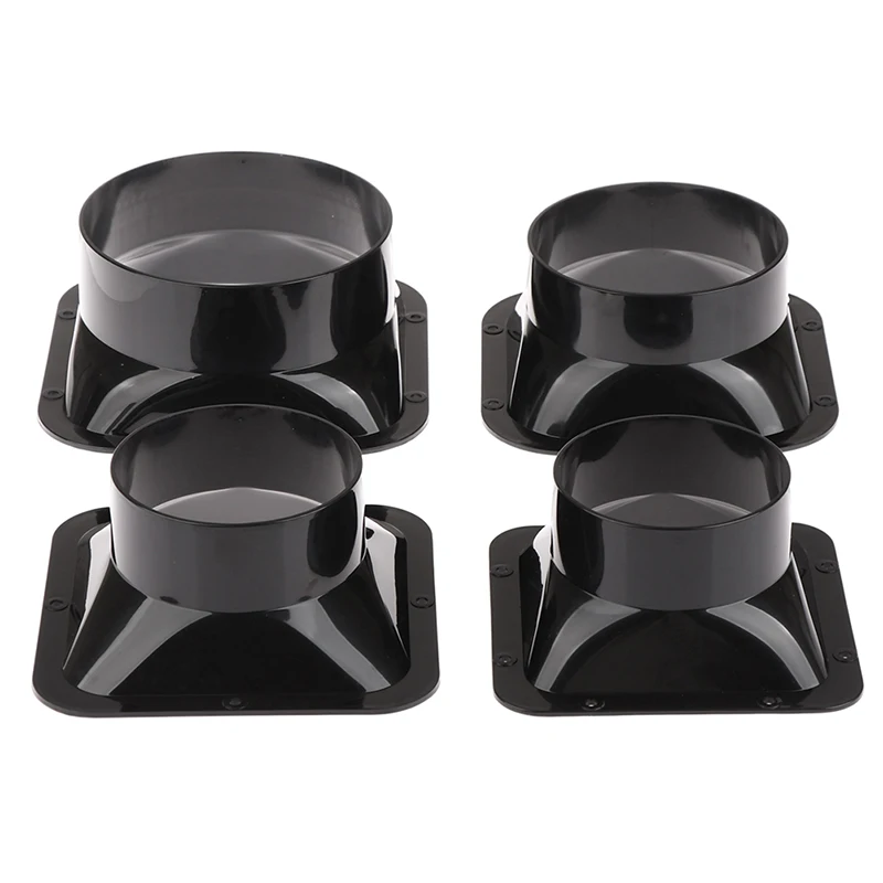 100-150mm Long Flange Duct Fan Hose Connector Air Ventilation Adapter for Kitchen Hood Ventilator Pipe Connecting Exhaust Outlet