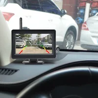 HD Wireless 4.3" Monitor HD Backup Reversing Camera Rear Night Vision View Parking Support for 12V/24V Truck Bus Car Vehicle RV - Image 4