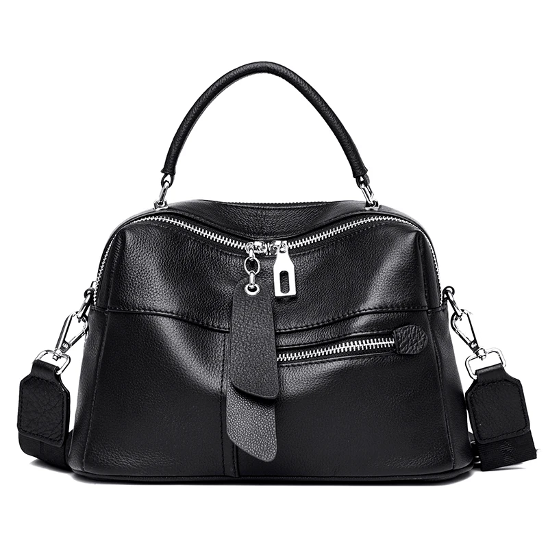 High Quality Cowhide Shoulder for Women messengers Ladies Soft Genuine Leather Handbag Purse Female Casual Crossbody_voghion.com